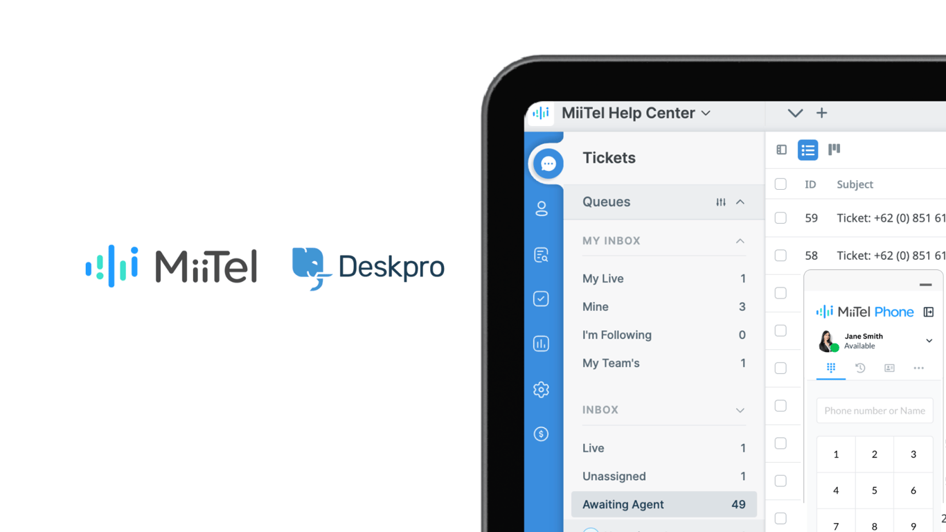 Streamline Your Customer Service with MiiTel and Deskpro Integration